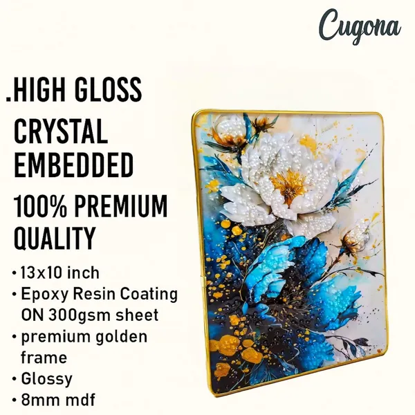 Sky_Blue_Flower_scenery_photo_frame_crystal_13x10_inch_with_golden_border_-_wall_decor_photo_frames_modern_art_for_living_room_-_epoxy_resin_Coated_|_Luxury_wall_Frame_decor_painting_for_wall_decoration