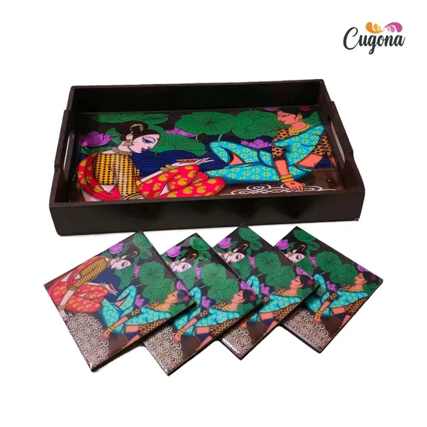Wooden_Serving_Tray_with_Coaster_Set_4_Epoxy_Resin_Coating_12x8_Inch_Rectangular_Tray,_Glossy_Finish,_Lightweight_Multipurpose_for_Serving,_Organizing_Wooden_Tray_for_Serve_with_Tea_Coaster._(laddy)