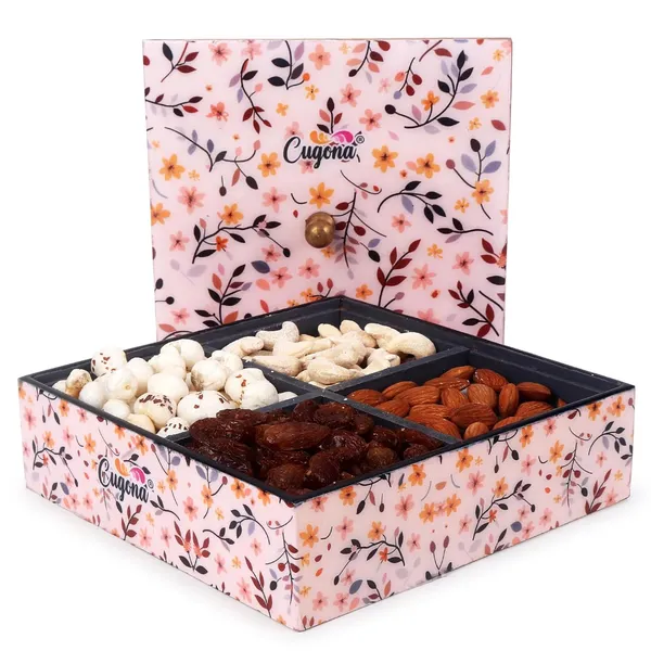 Wooden_Dry_Fruit_box_Container_Set_With_Lid_7x7_inch_Serving_Set_with_4_Section_|wooden_DryFuit_box_I_Gifting_Set_Multipurpose_wooden_Storage_Tray_for_Nuts,_Snacks,_Spices_epoxy_resin_coating