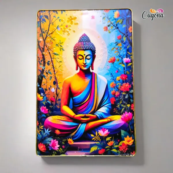 Buddha_Crystal_Photo_Frame__12x18_Inch_Wall_Art_with_Golden_Frame_&_Epoxy_Resin_Coating_for_Home,_Office_&_Study_Room