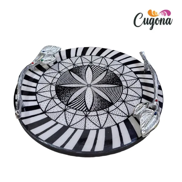 Round_Serving_Tray_with_Metal_Handles_12_inch__Tray_Decor_Kitchen_&_Dining,_Wooden_Tray_for_Serving-_Organizing,_Ideal_for_Tea_&_Fruits_-_Round_Multipurpose_Resintray_Serving_Platter_Platter