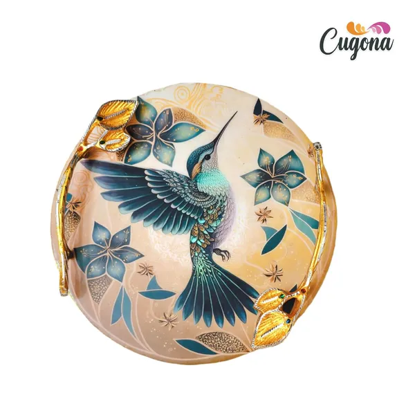 Round_Resin_Serving_Tray_with_Golden_Metal_Handles__Decorative_Kitchen_&_Dining_Tray,_Wooden_Tray_for_Serving_&_Organizing,_Ideal_for_Tea_&_Fruits_-_Round_Multipurpose_Tray_Serving_Platter_Platter