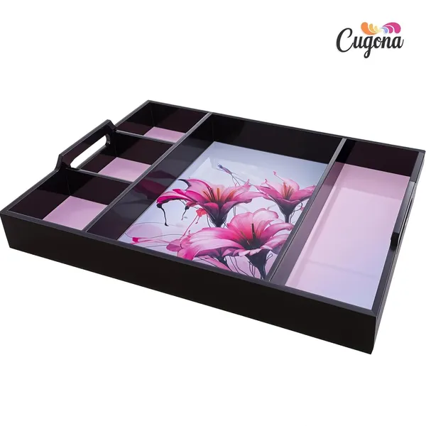 Wooden_Serving_Tray_(5_Compartments,_16x12_inches)_-_Partitioned,_Enamel_Coated,_Transitional_Style_Kitchen_Organizer_&_Decorative_Piece_partition_Tray_for_Dining_Table_Decor
