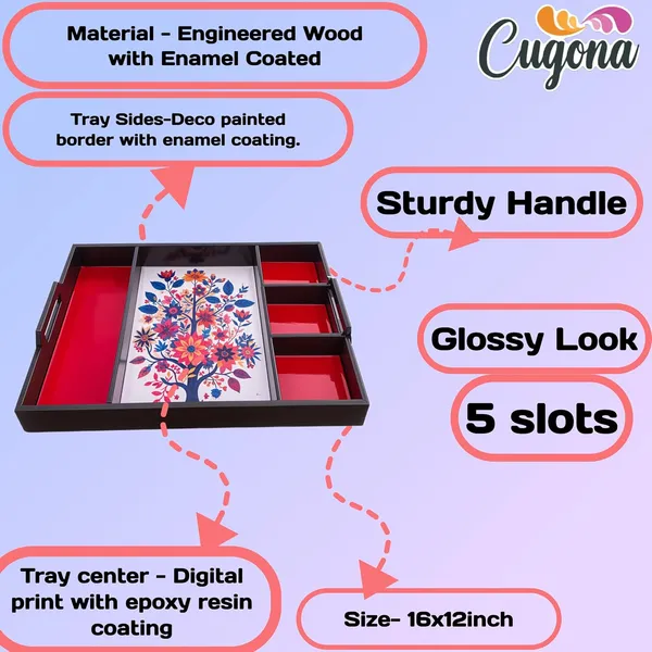 Wooden_Serving_Tray_(5_Compartments,_16x12_inches)_partition_Tray,_Enamel_Coated,_Transitional_Style_Kitchen_Organizer_&_Decorative_Piece_Wooden_partition_Tray_for_Home_Kitchen_Decor