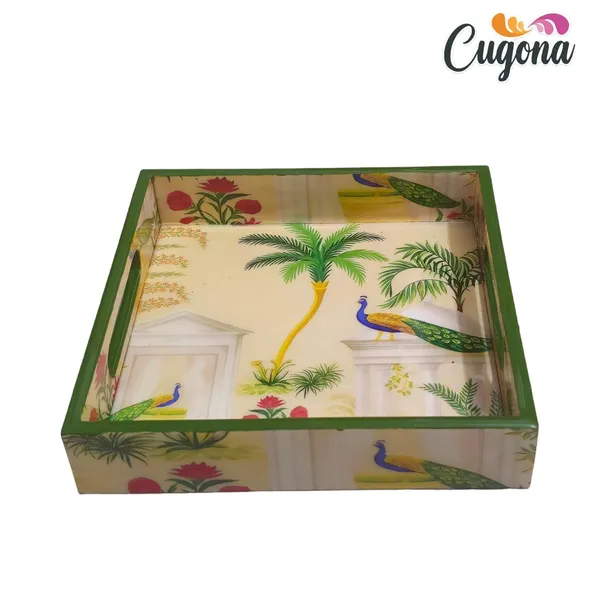Wooden_Serving_Tray_with_Epoxy_Resin_Coating_-_8x8_Inch_Square_Tray,_Glossy_Finish,_Lightweight_Multipurpose_for_Serving,_Organizing_|_Serving_Tray_for_Dining_Table_Perfect_for_Organizing_oociasion.