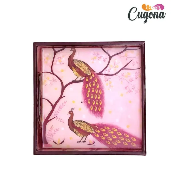 Wooden_Serving_Tray_with_Epoxy_Resin_Coating_-_8x8_Inch_Square,_Glossy_Wooden_Tray,_Multipurpose_for_Trey_for_Decoration,_Organizing_|_Serving_Tray_Woodan_for_Kitchen_Organizer_for_Home.