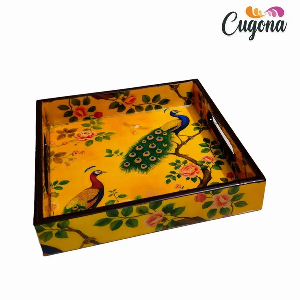 Wooden_Tray_for_Serving_with_Epoxy_Resin_Coating_-_8x8_Inch_Square_Tray,_Glossy_Finish,_Multipurpose_for_Serving,_Decoration_|_Serving_Tray_for_Dining_Table_Perfect_for_Organizing_oociasion.