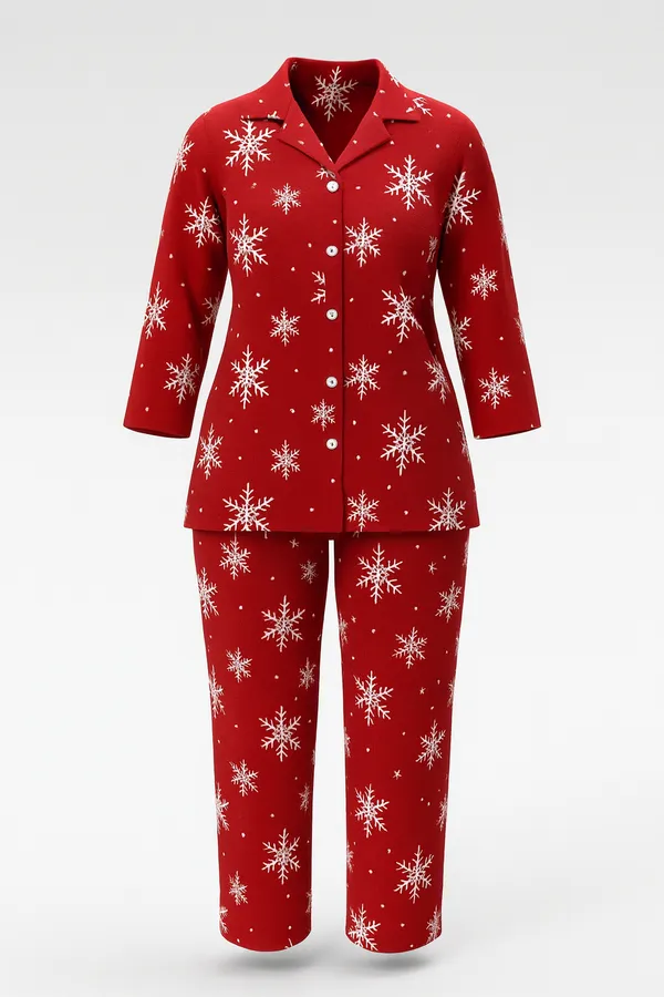 Red_Geometrical_Printed_Rayon_Kurta_and_Pant_Co-ord_Set_|_For_Women