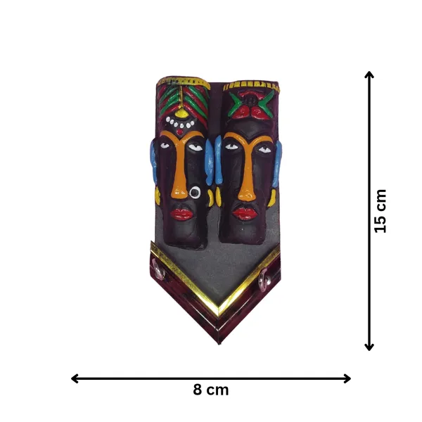 Black_And_Yellow_Wood_Wall_Mask_For_Indoor