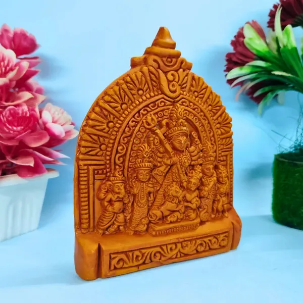 Brown_Terracotta_Clay_Durga_Idol_For_Indoor