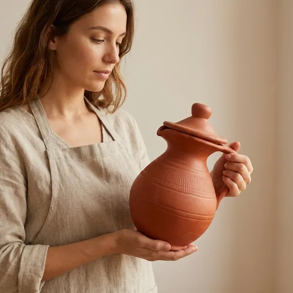 Brown_Terracotta_Clay_Pottery_Set_For_Indoor