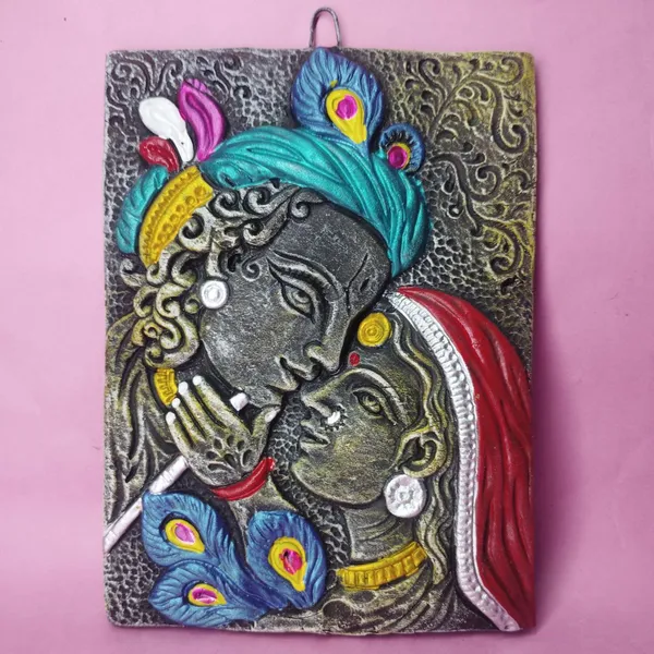Multicolour_Wood_Mdf_With_Clay_Or_Resin_Wall_Art_For_Indoor