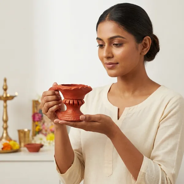Brown_Terracotta_Clay_Diya_Holder_For_Indoor