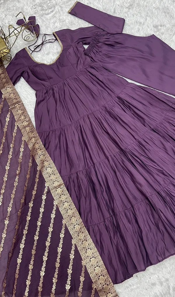 Mauve_Purple_Heavy_Pure_Romansilk_Chanderi_Anarkali_For_Women_Fully_Stitched