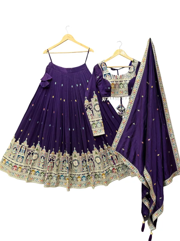 PRESENTING_NEW_PURE_VICHITRA_SILK_FABRIC_LEHENGHA_CHOLI_FULLY_STTICHED,_WITH_FANCY_BLOUSE_FULL_SET_FULLY_STTICHED_WITH_COMPLETE_READY_TO_WEAR