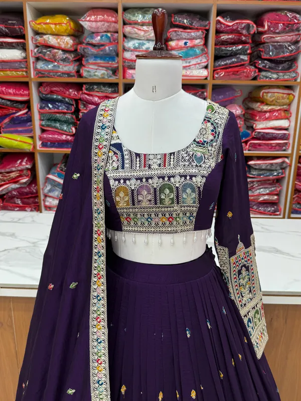 PRESENTING_NEW_PURE_VICHITRA_SILK_FABRIC_LEHENGHA_CHOLI_FULLY_STTICHED,_WITH_FANCY_BLOUSE_FULL_SET_FULLY_STTICHED_WITH_COMPLETE_READY_TO_WEAR