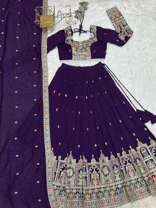PRESENTING_NEW_PURE_VICHITRA_SILK_FABRIC_LEHENGHA_CHOLI_FULLY_STTICHED,_WITH_FANCY_BLOUSE_FULL_SET_FULLY_STTICHED_WITH_COMPLETE_READY_TO_WEAR