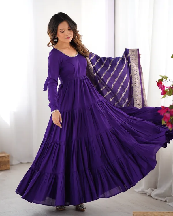 Purple_Heavy_Pure_Romansilk_Chanderi_Anarkali_For_Women_Fully_Stitched