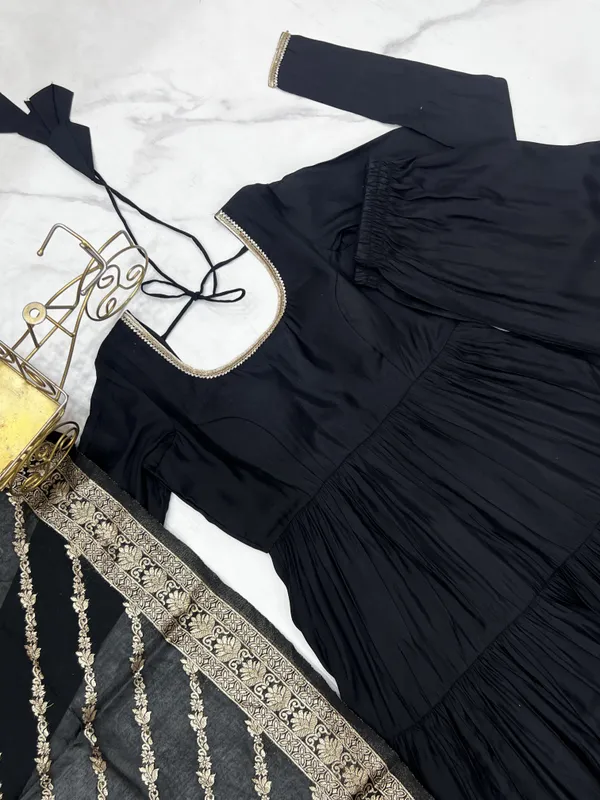 Black_Heavy_Pure_Romansilk_Chanderi_Anarkali_For_Women_Fully_Stitched