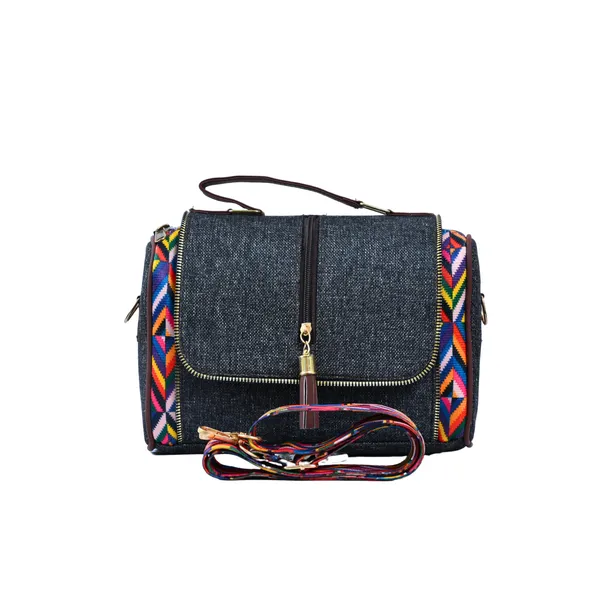 Black_Canvas__Casual_Sling_Bag_For_Women