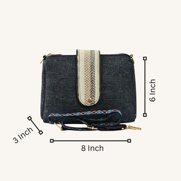 Black_Canvas__Casual_Sling_Bag_For_Women