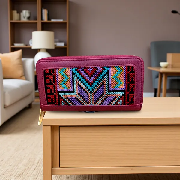 Maroon_Casual_Wallet_For_Women