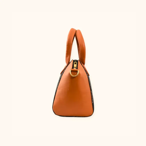 Black_&_Brown_Canvas_Shoulder_Bag_For_Women
