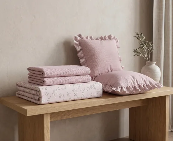 Dreamy_Pink_Floral_Frill_King_size_Bedsheet_Set-_with_filled_cushions