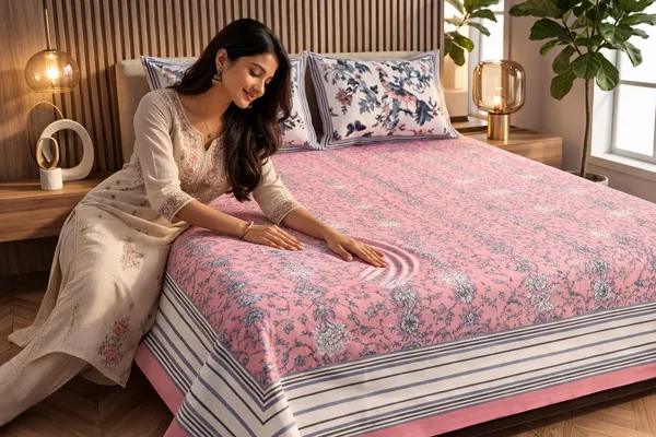 Soft_Pink_Floral_Cotton_Bedsheet_Set