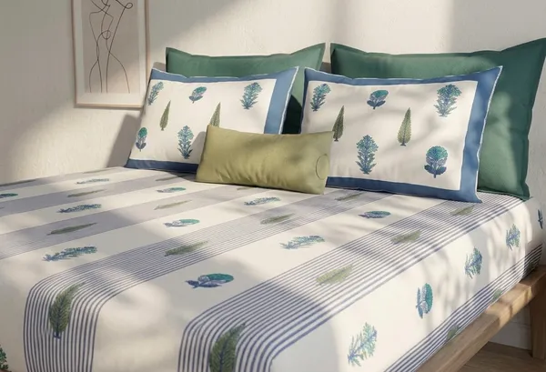 Bagh-e-Neel_Pure_Cotton_Stripes_Bedsheet_Set_-_with_2_Pillow_Covers