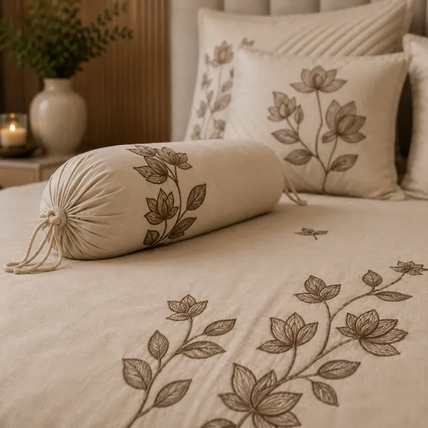 Beige_Floral_Lotus_Embroidery_Bedsheet_Set_-_Pack_of_7_pieces