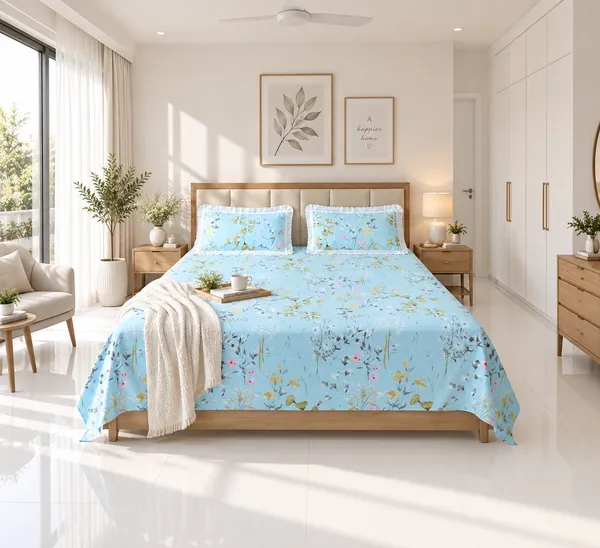 Blue_Botanical_Bedsheet_Set_-_with_Lace_Detailing