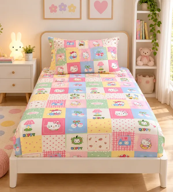 Happy_Candy_Kids_Fitted_Bedsheet