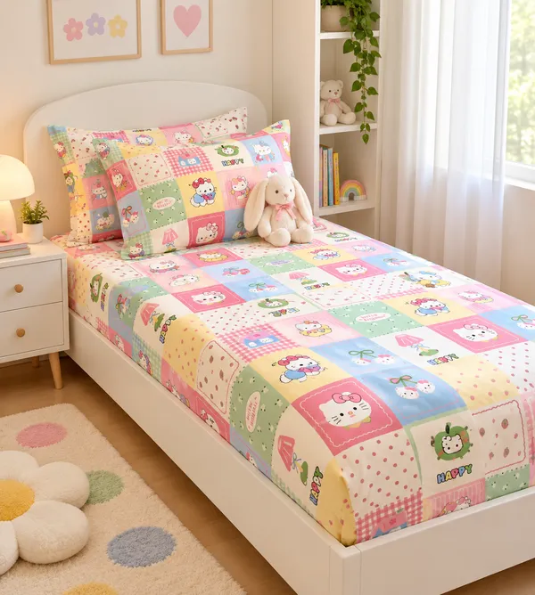Happy_Candy_Kids_Fitted_Bedsheet