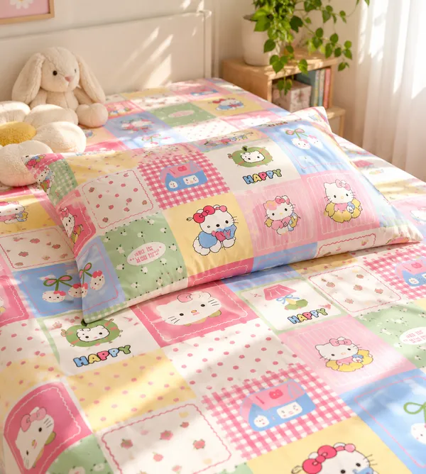 Happy_Candy_Kids_Fitted_Bedsheet