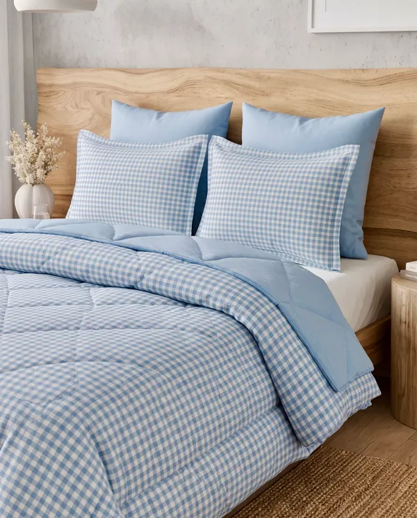 Cozy_Blue_Gingham_Comforter_Set