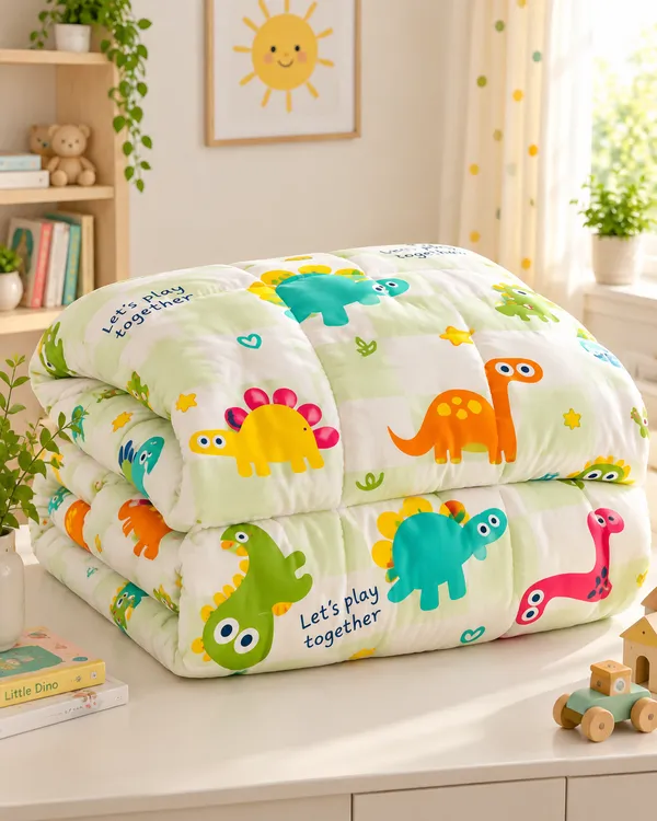 Dino_Play_Mint_Green_Kids_Comforter_-_Single_Bed