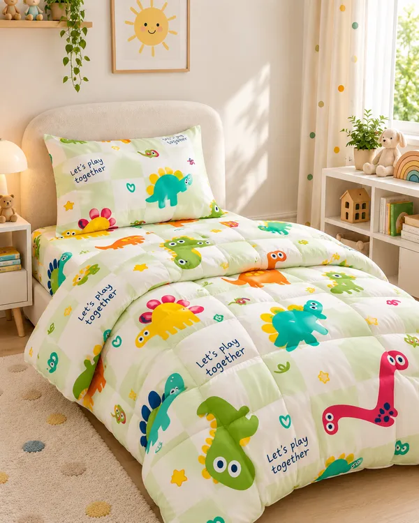 Dino_Play_Mint_Green_Kids_Comforter_-_Single_Bed
