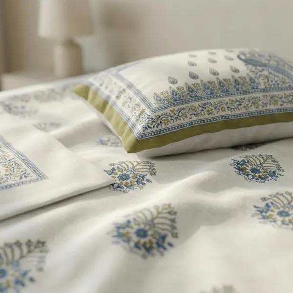 Royal_Peacock_Floral_Pure_Cotton_Super_King_size_Bedsheet_Set