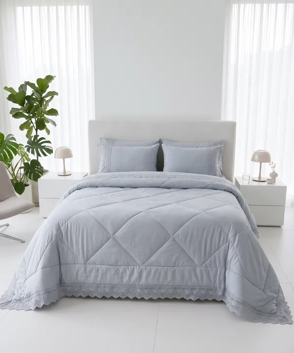 Grey_Macaron_4_piece_Comforter_Set_-_The_Heirloom_Lace_Collection