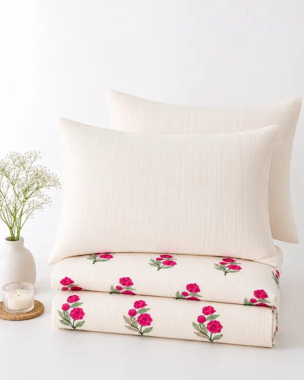 Gulab_Gulzar_–_Pink_Rose_Floral_Bedsheet_Set_-_with_2_Pillow_Covers