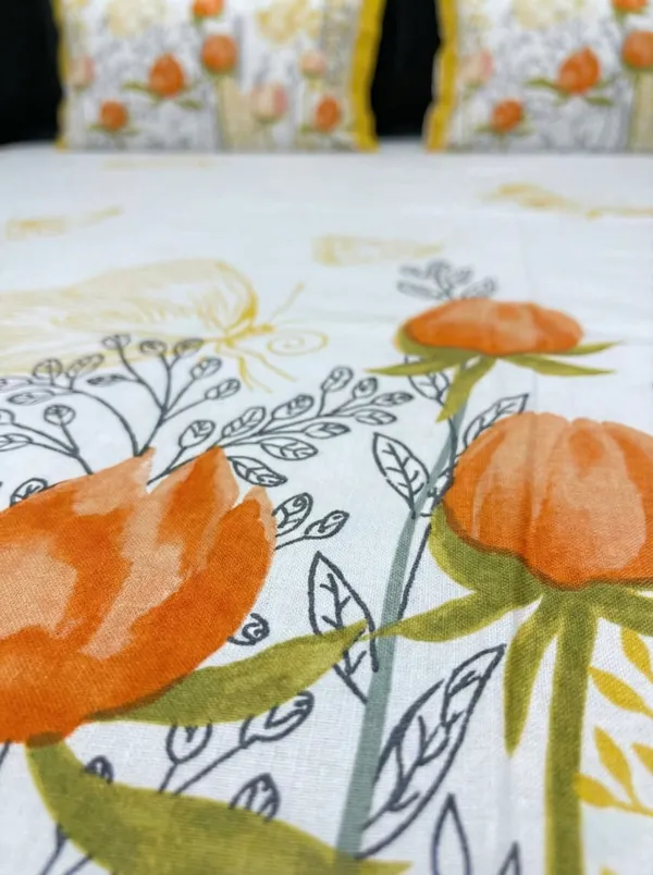 Marigold_Bloom_Pure_Cotton_Super_King_size_Bedsheet_Set