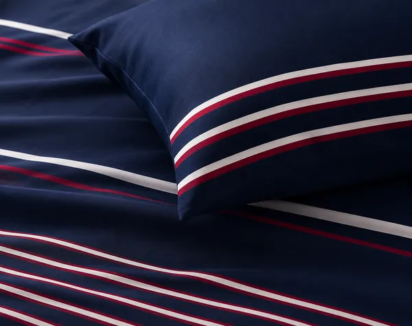 Midnight_Blue_Stripes_300_TC_Pure_Cotton_Bedsheet_Set