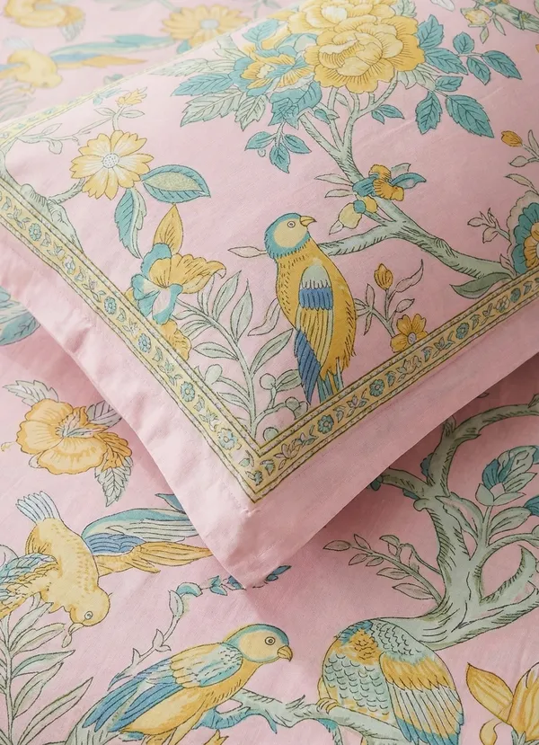 Blush_Pink_Gulbahar_Handblock_Printed_Cotton_Bedsheet_Set