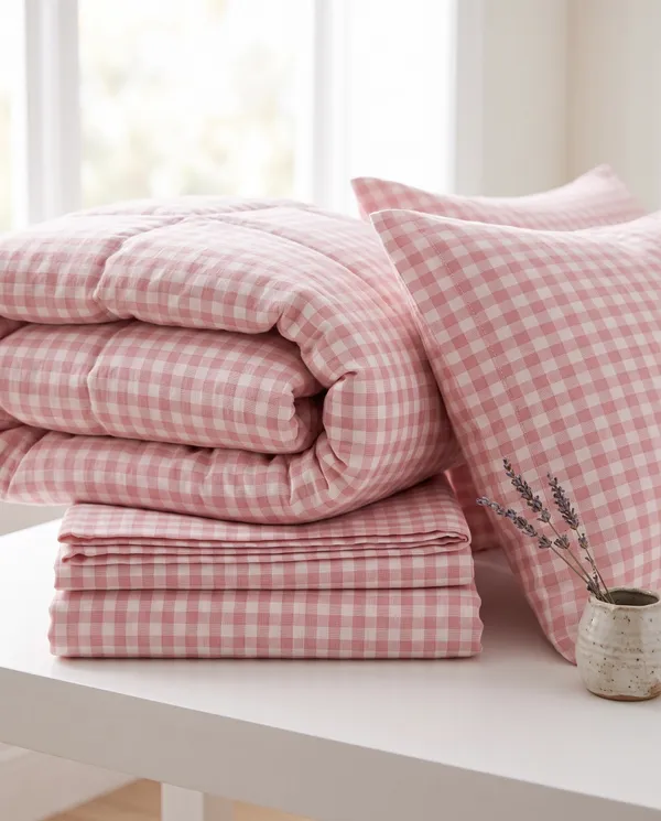 Pink_Picnic_Gingham_Comforter_Set