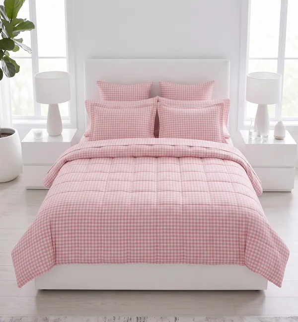 Pink_Picnic_Gingham_Comforter_Set