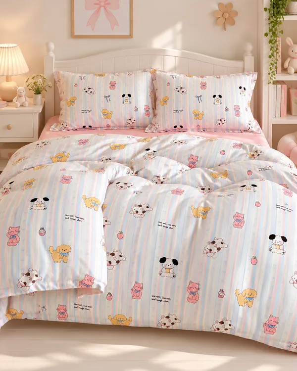 Puppy_Love_Pastel_Kids_Comforter_-_Single_Bed
