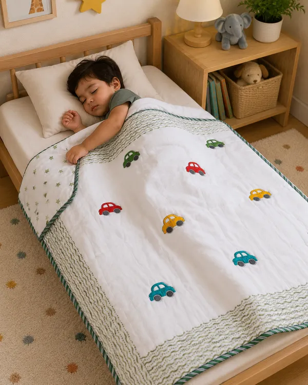 Pure_Mulmul_Kids_Dohar_for_Babies_&_Toddlers_–_Cartoon_Car_Print