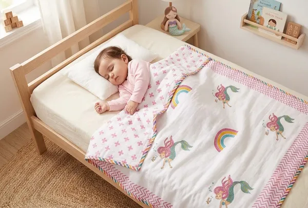 Pure_Mulmul_Reversible_Kids_Dohar_–_Mermaid_&_Rainbow_Print