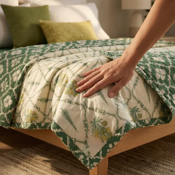 Forest_Green_Jaal_Pure_Cotton_Reversible__Dohar